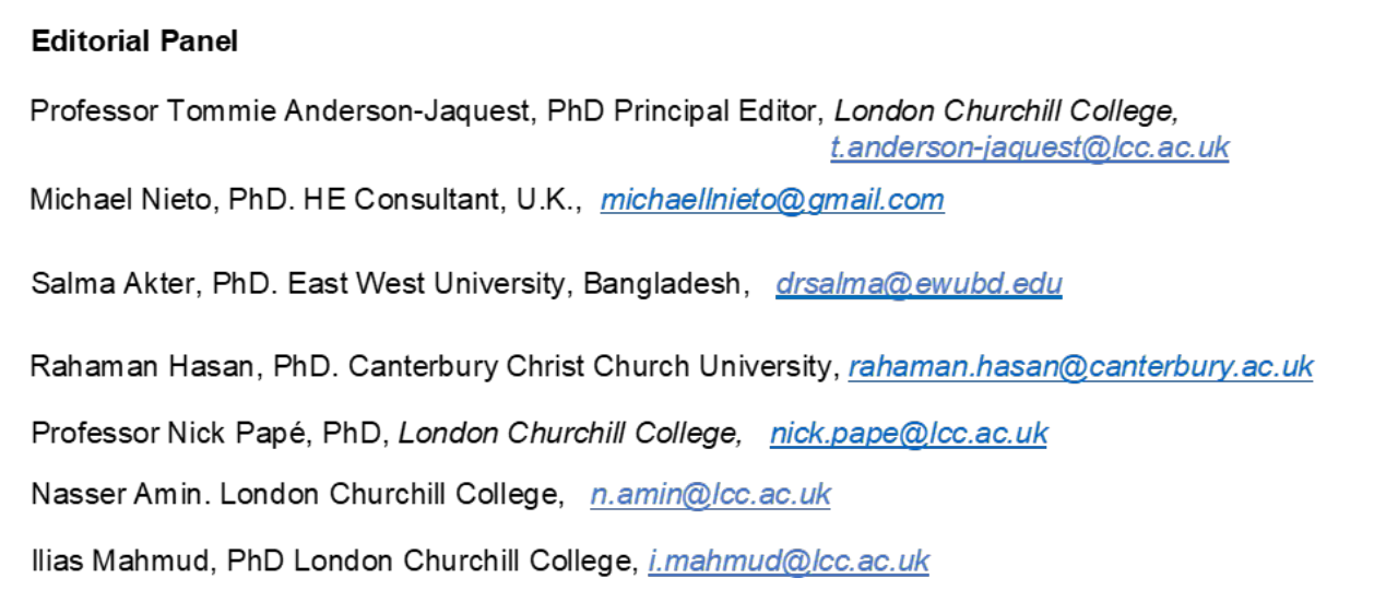 Editorial Panel